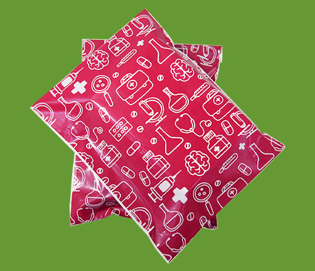 可回收PE紅色快遞袋（dài）定製