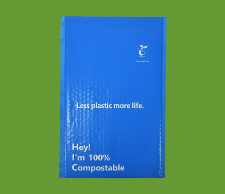 自粘降解藍色氣泡袋快遞袋（dài）